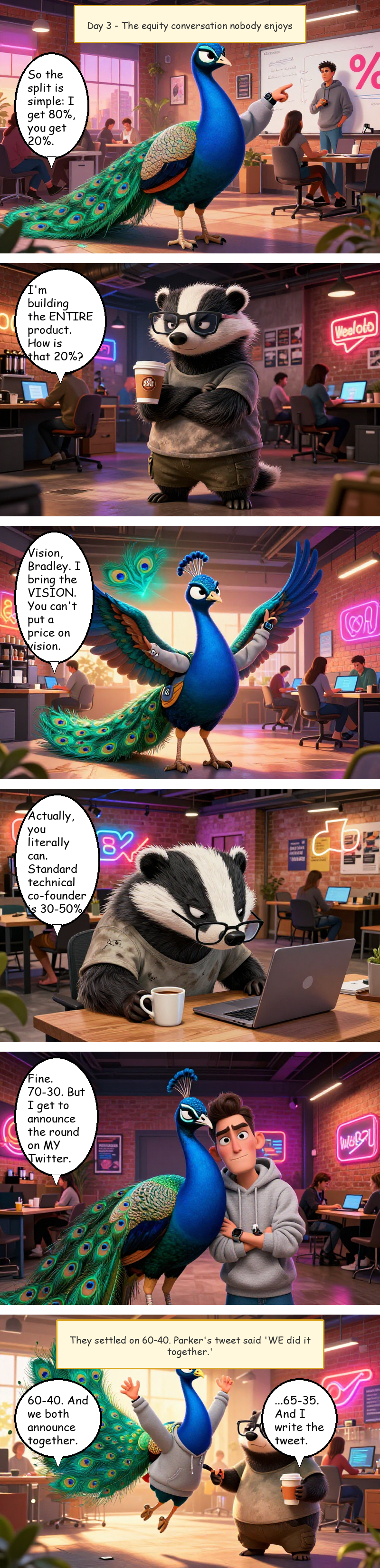 Day 3: The Equity Split