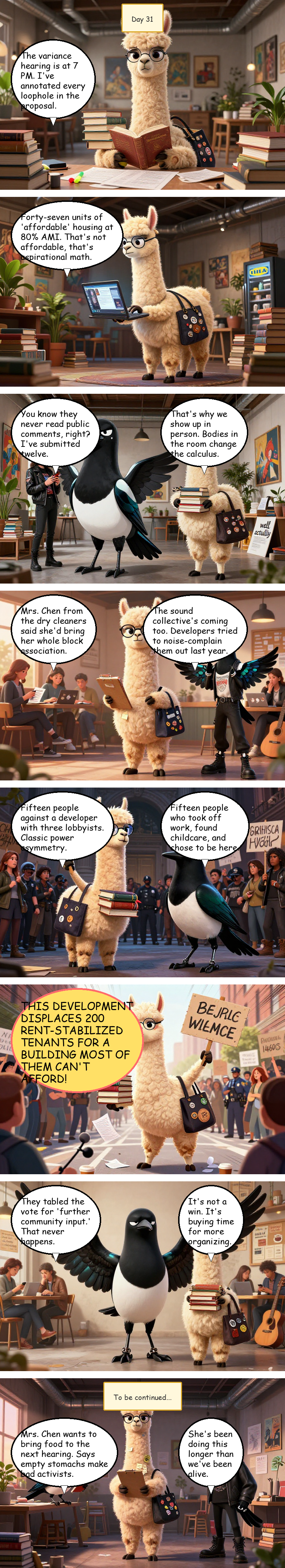 Day 31: The Zoning Hearing