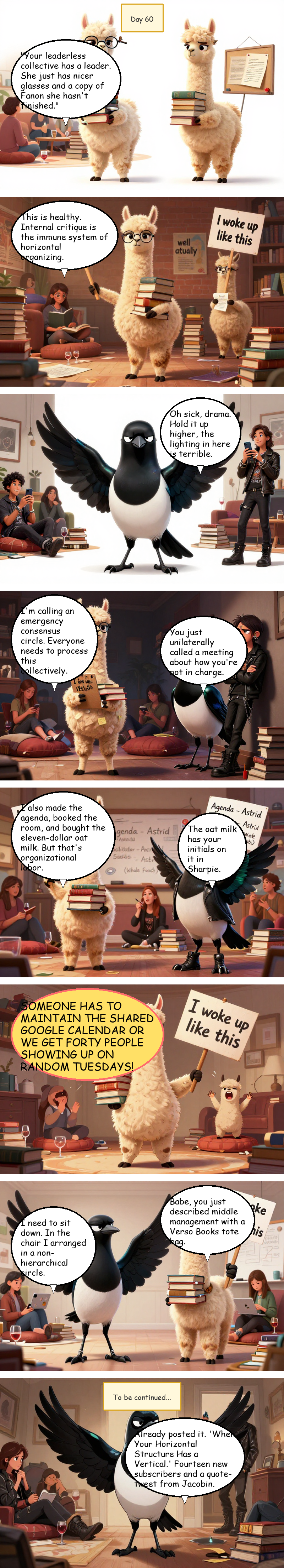 Day 60: Flat Hierarchy, Sharp Elbows