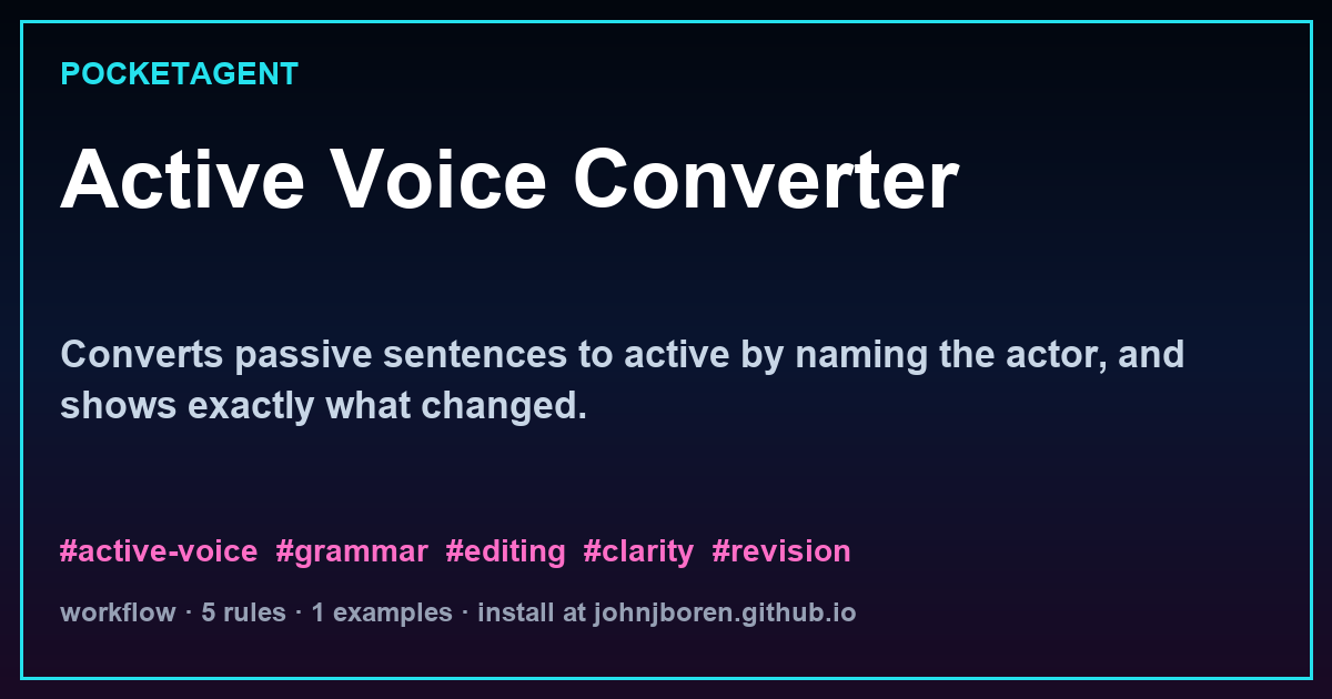 Active Voice Converter