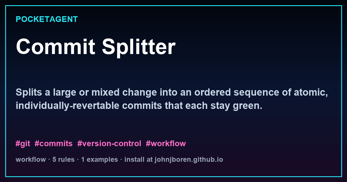 Commit Splitter