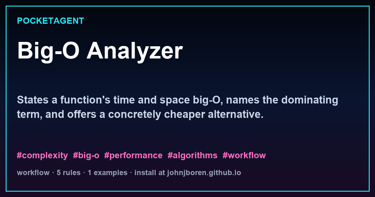 Big-O Analyzer