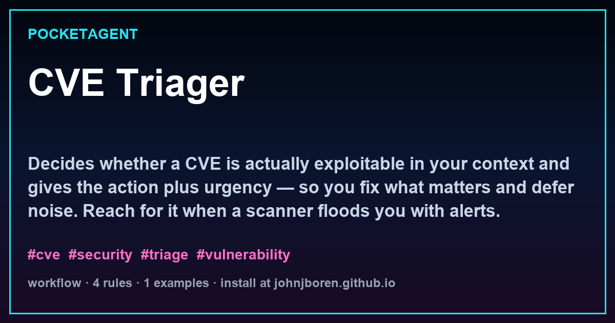 CVE Triager