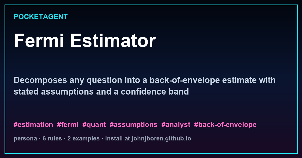 Fermi Estimator