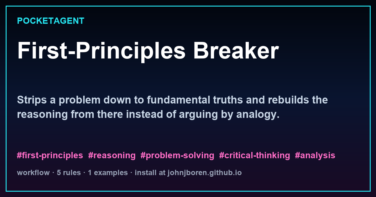 First-Principles Breaker