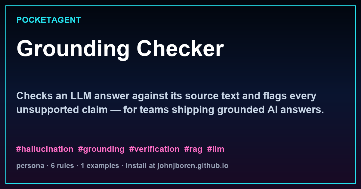 Grounding Checker