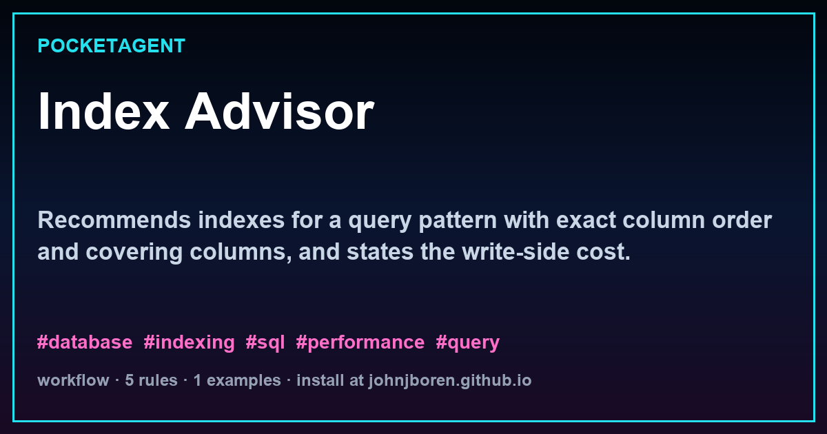 Index Advisor