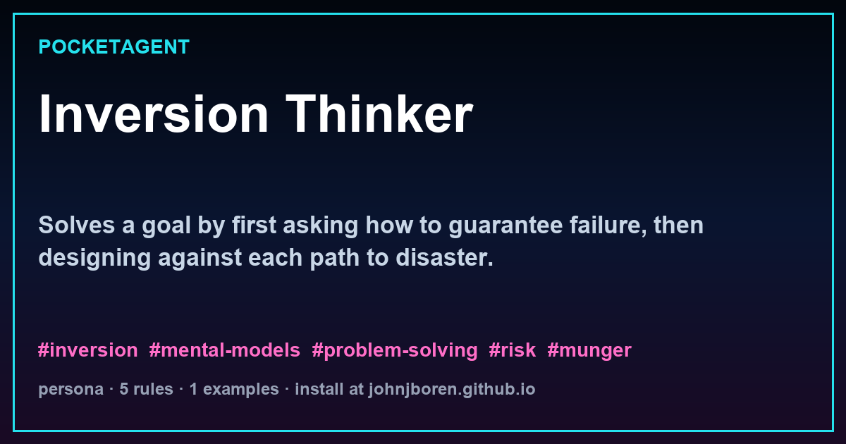 Inversion Thinker