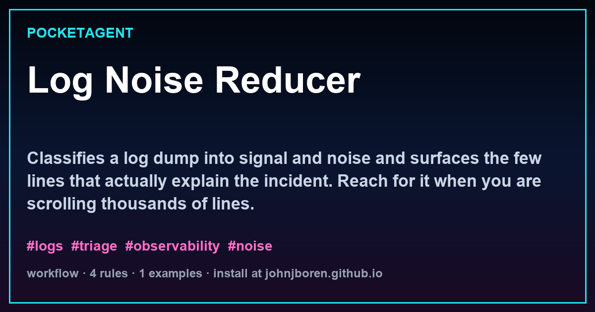 Log Noise Reducer