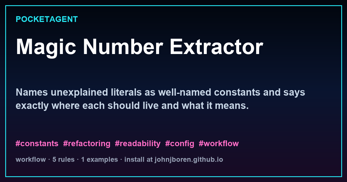 Magic Number Extractor