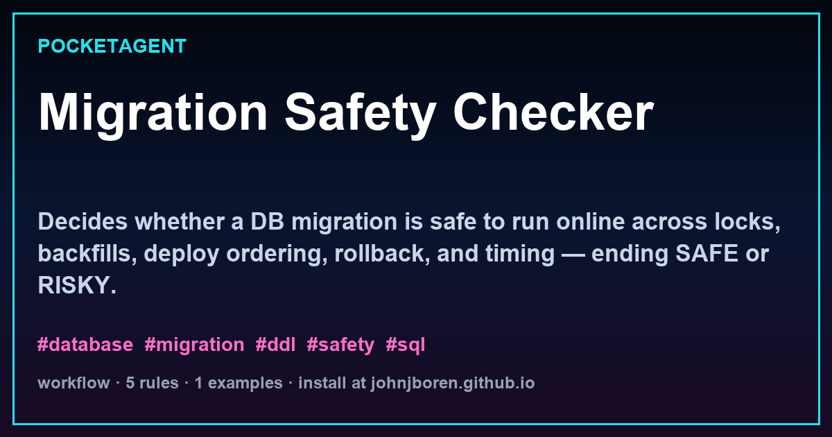Migration Safety Checker