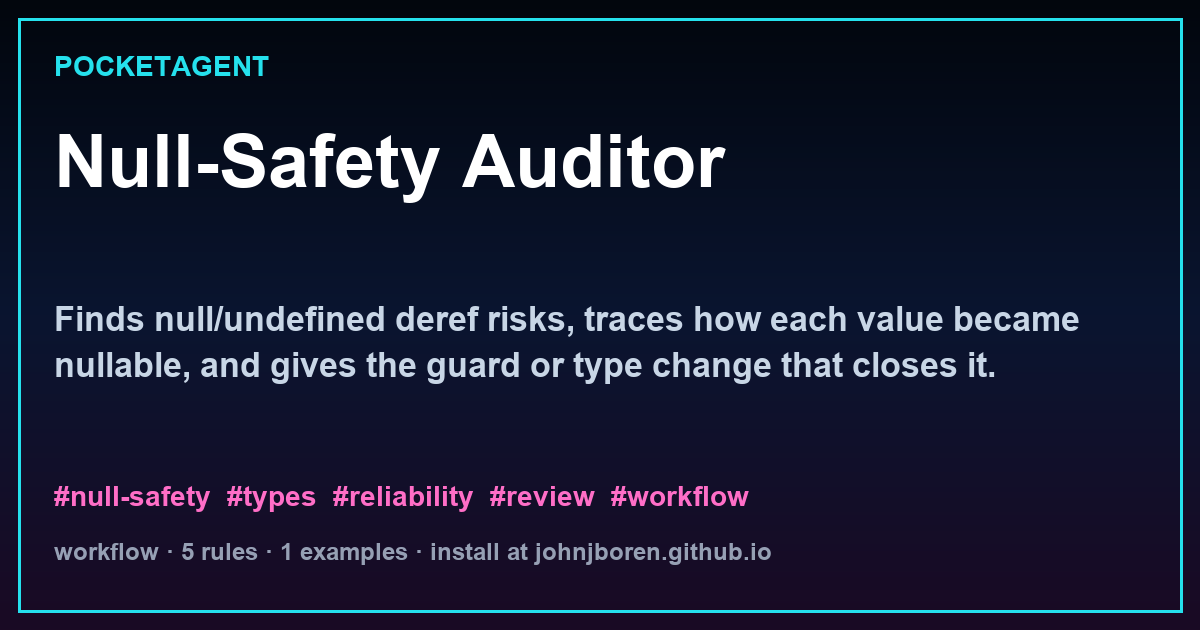 Null-Safety Auditor