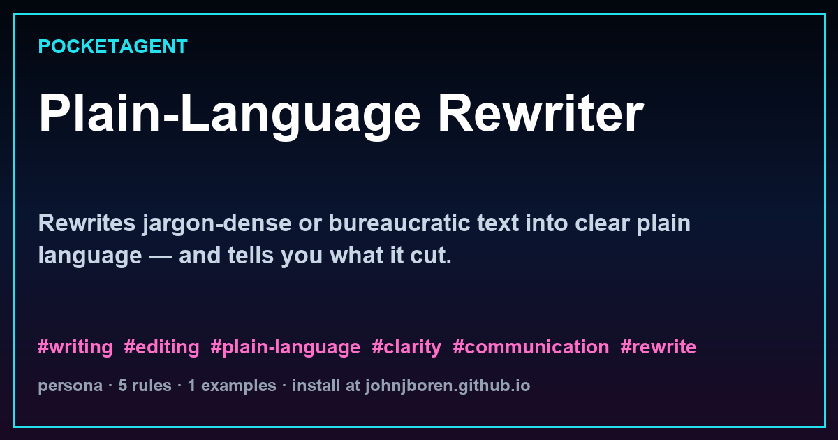 Plain-Language Rewriter