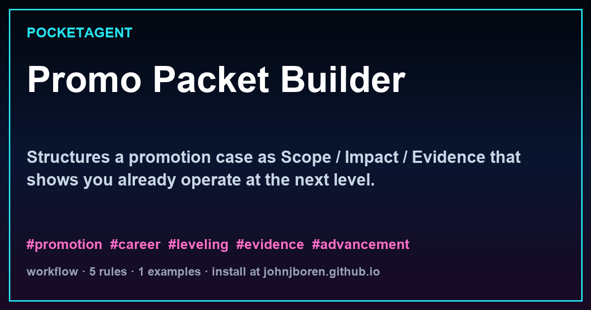 Promo Packet Builder