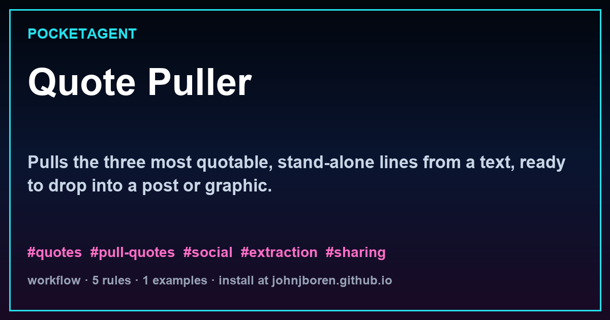 Quote Puller