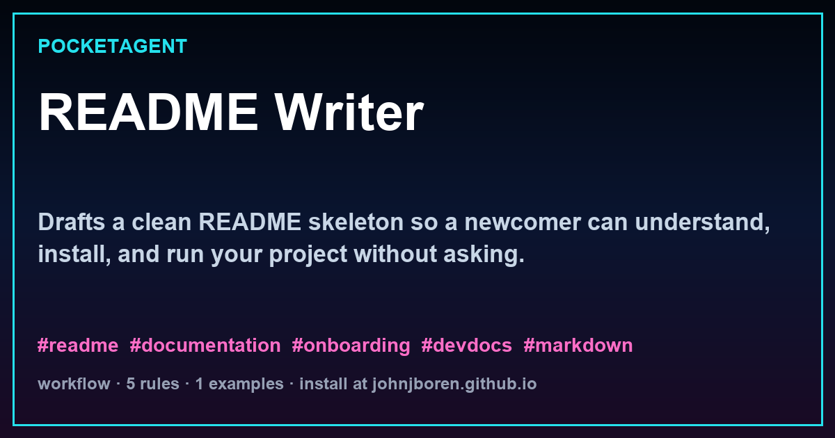 README Writer