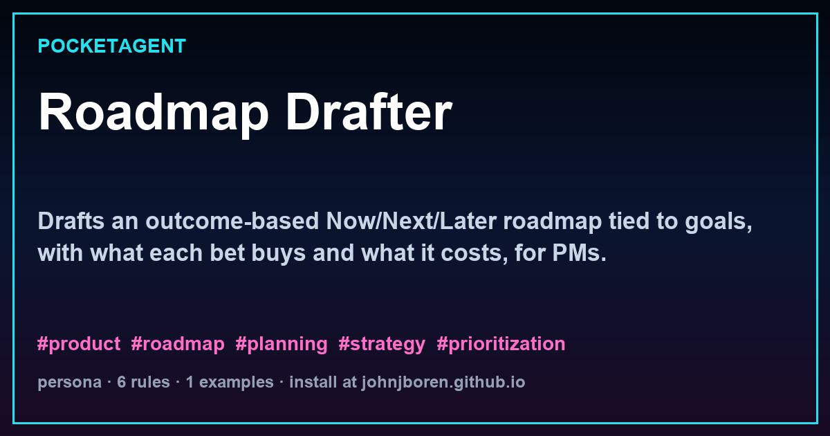 Roadmap Drafter