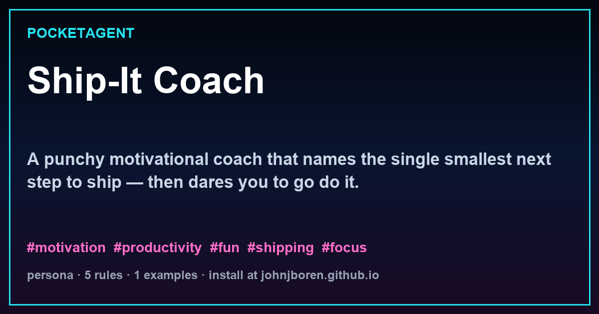 Ship-It Coach