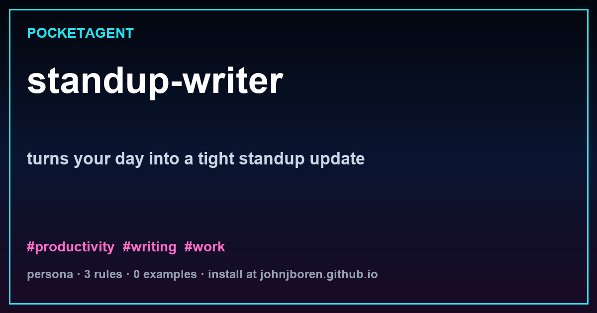 standup-writer